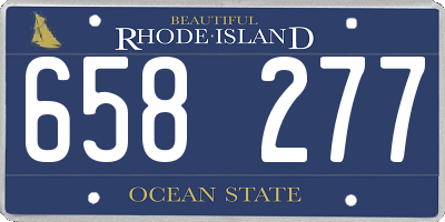 RI license plate 658277