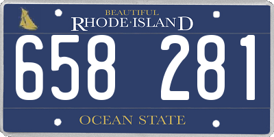 RI license plate 658281
