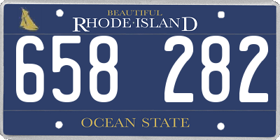 RI license plate 658282