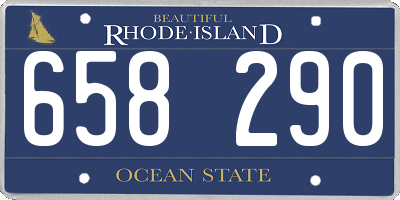 RI license plate 658290