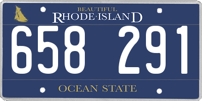 RI license plate 658291