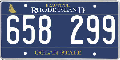 RI license plate 658299