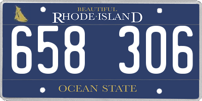 RI license plate 658306