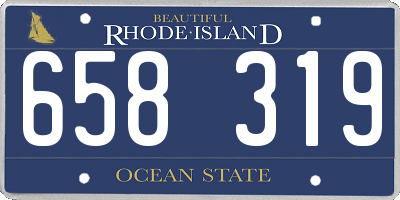 RI license plate 658319