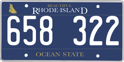 RI license plate 658322