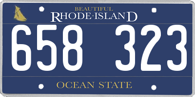RI license plate 658323
