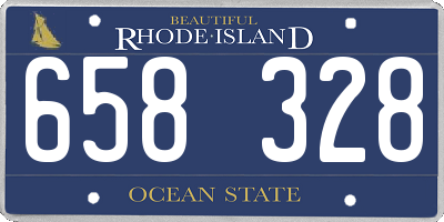 RI license plate 658328