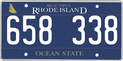 RI license plate 658338