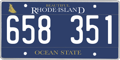RI license plate 658351
