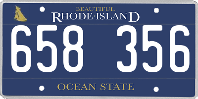 RI license plate 658356