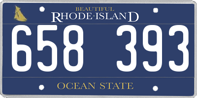 RI license plate 658393