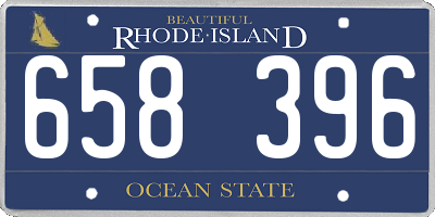 RI license plate 658396