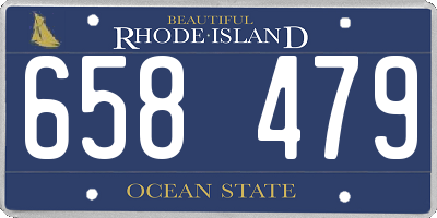 RI license plate 658479