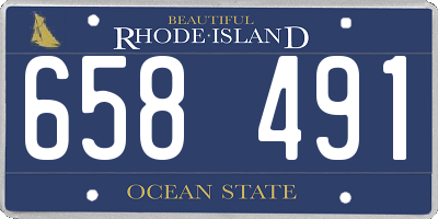 RI license plate 658491