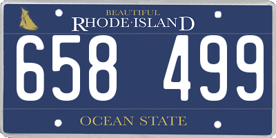 RI license plate 658499