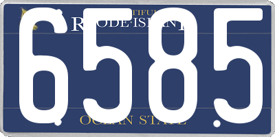 RI license plate 6585