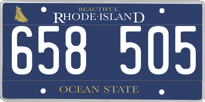 RI license plate 658505