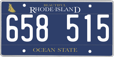 RI license plate 658515