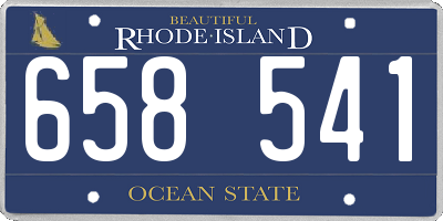 RI license plate 658541