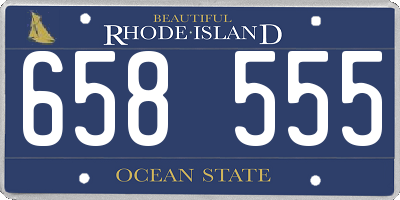 RI license plate 658555