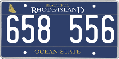 RI license plate 658556