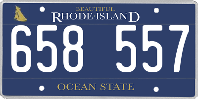 RI license plate 658557
