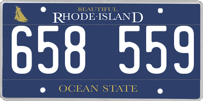 RI license plate 658559