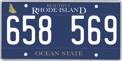 RI license plate 658569