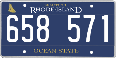 RI license plate 658571