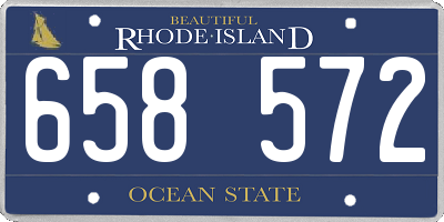 RI license plate 658572