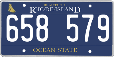 RI license plate 658579