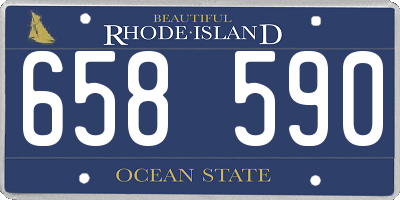 RI license plate 658590