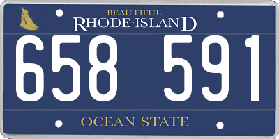 RI license plate 658591
