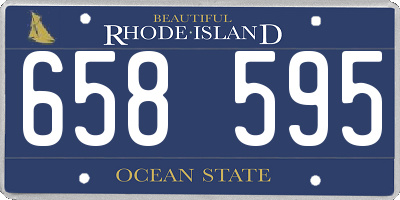 RI license plate 658595