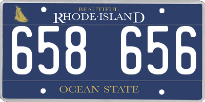 RI license plate 658656