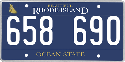 RI license plate 658690