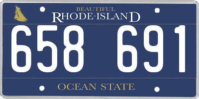 RI license plate 658691