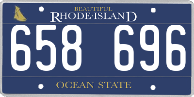 RI license plate 658696