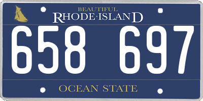 RI license plate 658697
