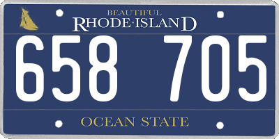 RI license plate 658705