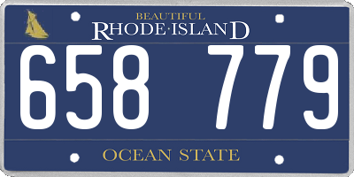 RI license plate 658779