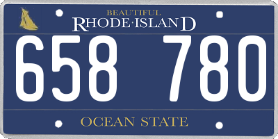 RI license plate 658780