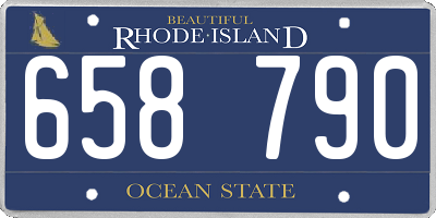 RI license plate 658790