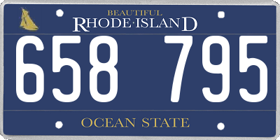 RI license plate 658795