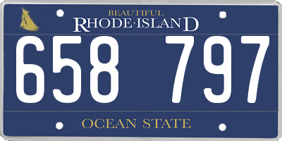 RI license plate 658797