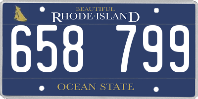 RI license plate 658799