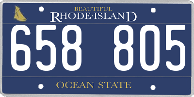 RI license plate 658805