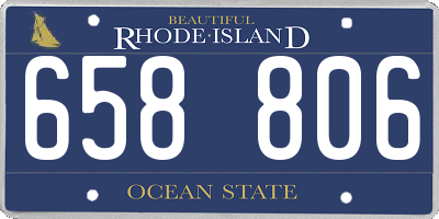 RI license plate 658806