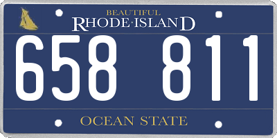 RI license plate 658811