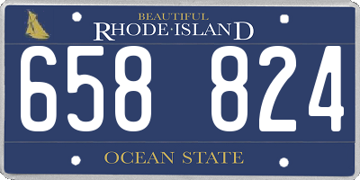 RI license plate 658824